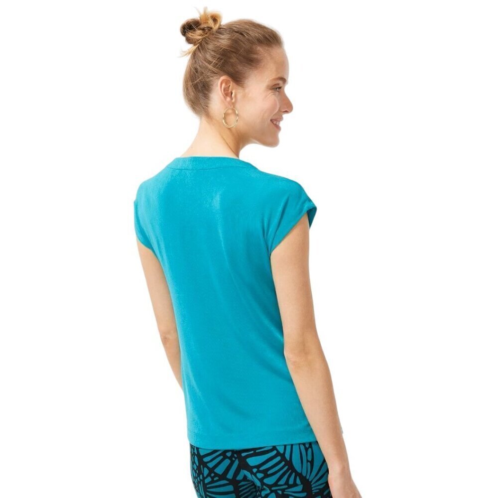 Chico's Travelers Button Sleeve Top, Size 3 (US XL), Harbour Green, NWT - Picture 12 of 13